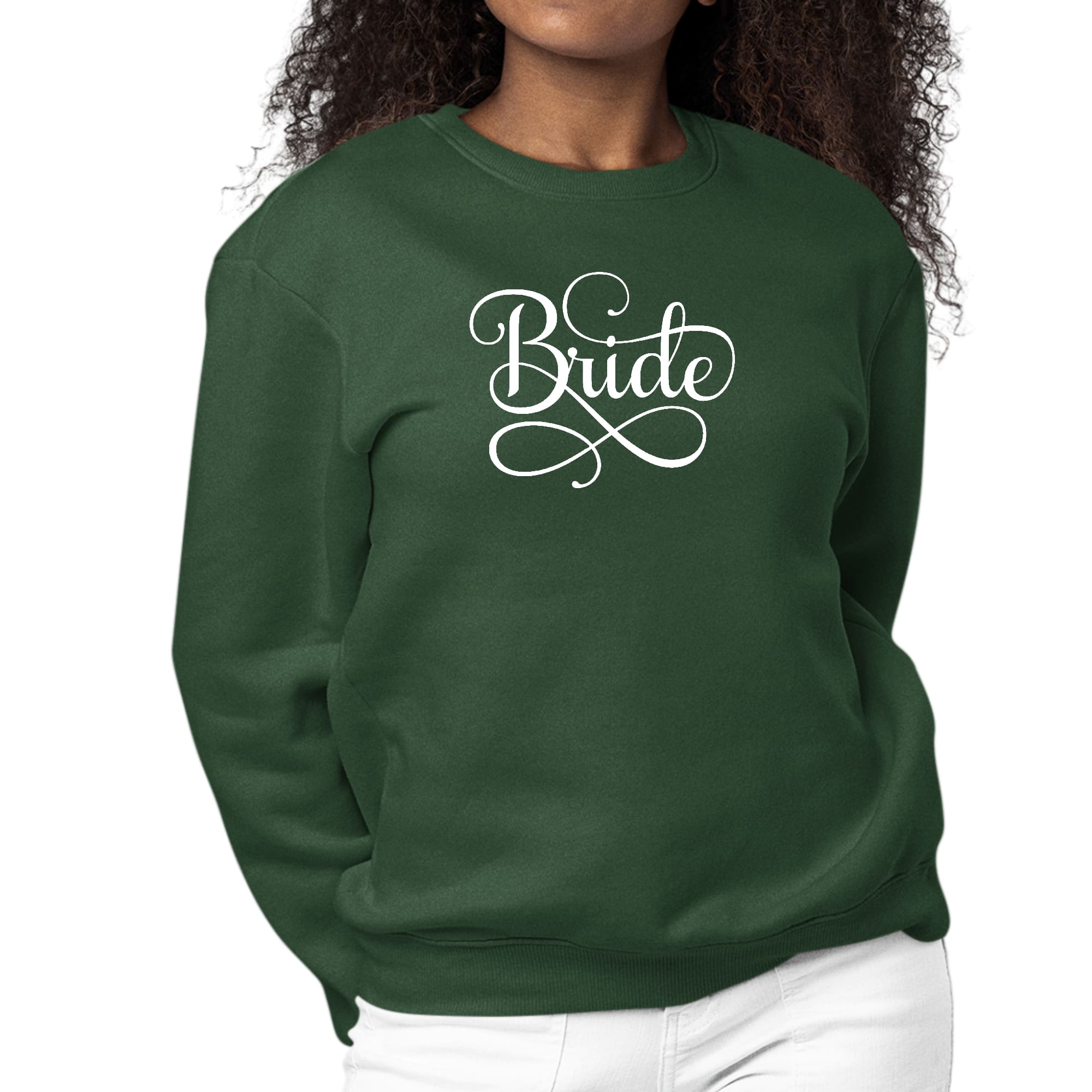Womens Graphic Sweatshirt Bride Accessories - Wedding