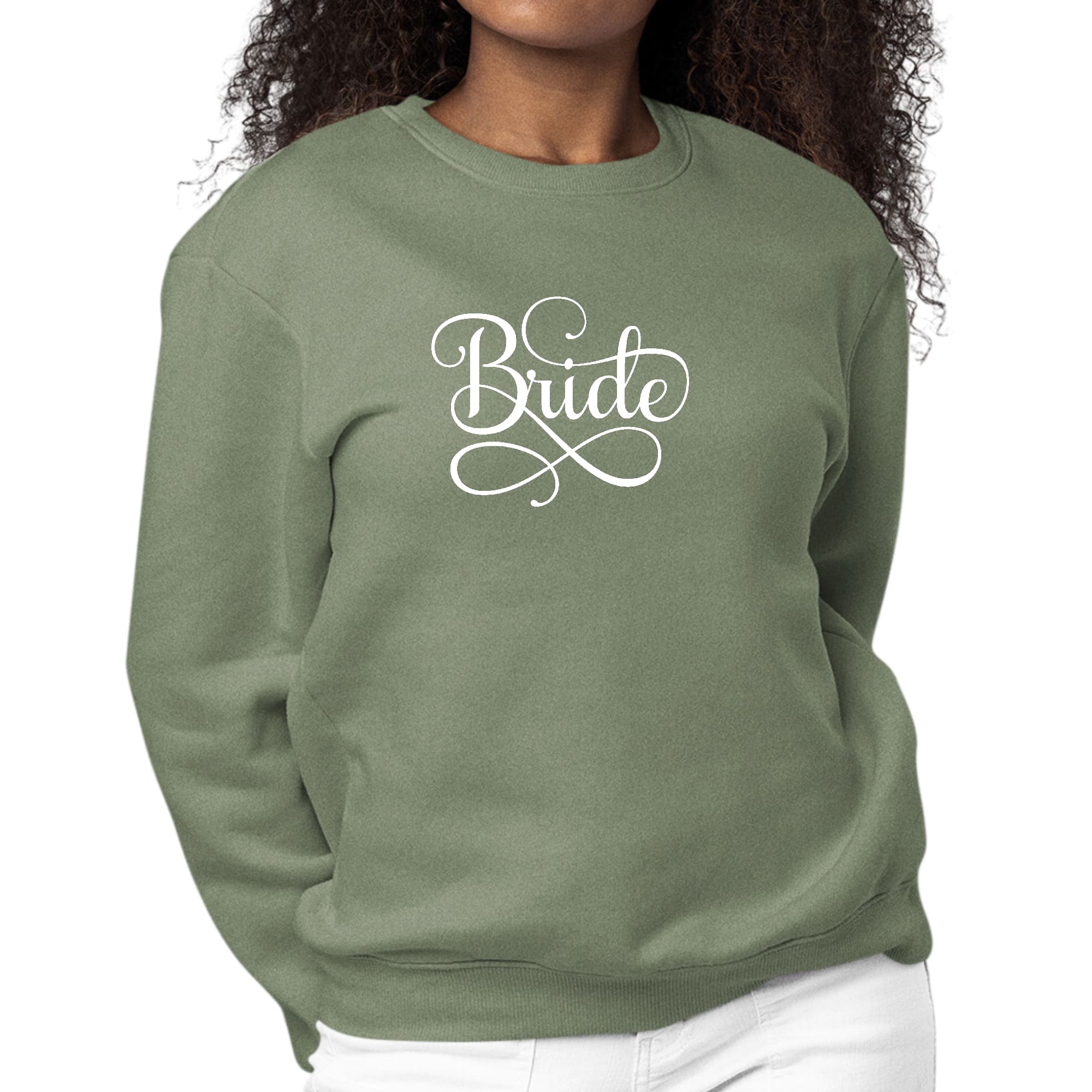 Womens Graphic Sweatshirt Bride Accessories - Wedding