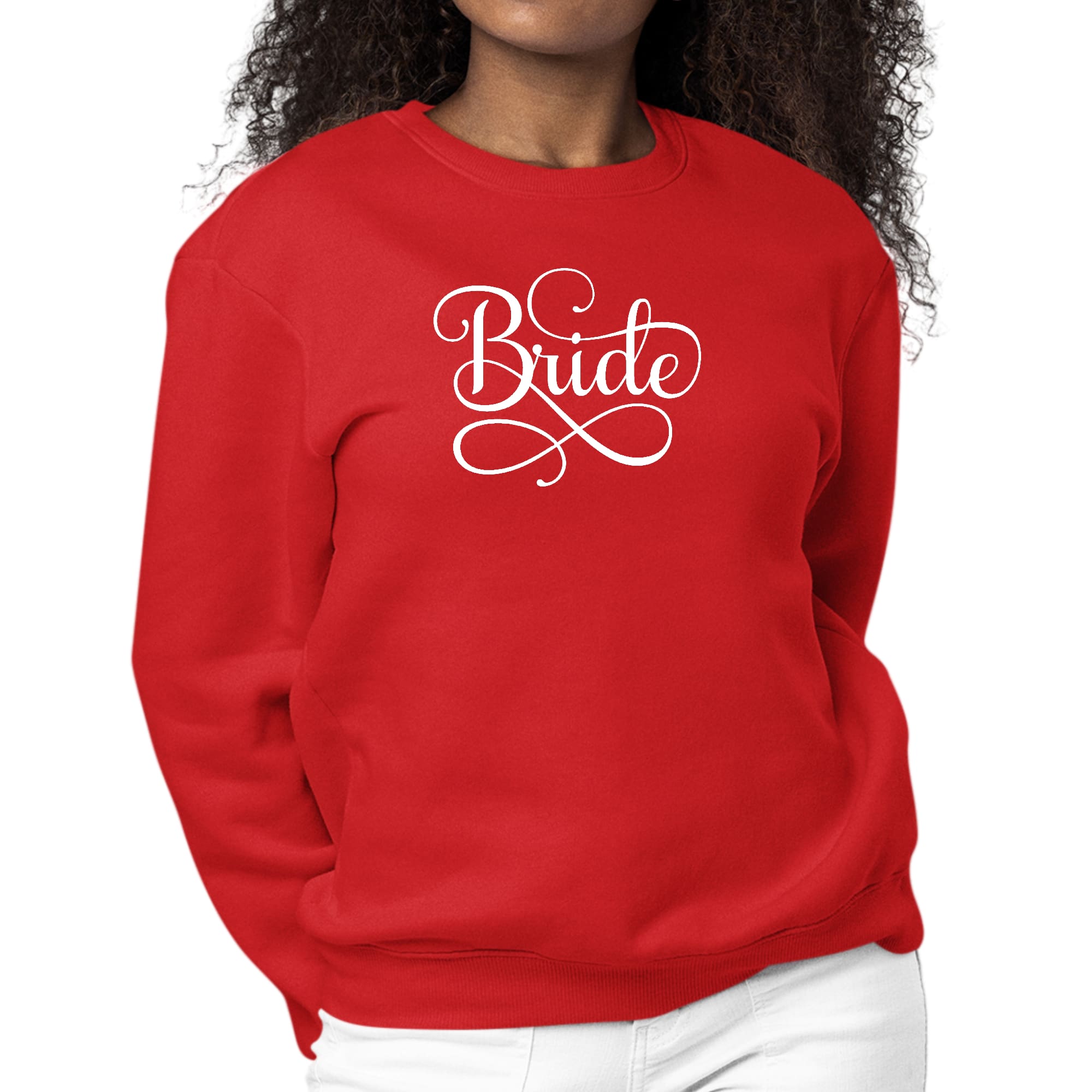 Womens Graphic Sweatshirt Bride Accessories - Wedding